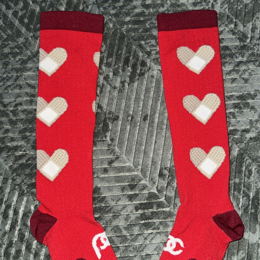 Red Pro Compression socks - Picture 3 of 5